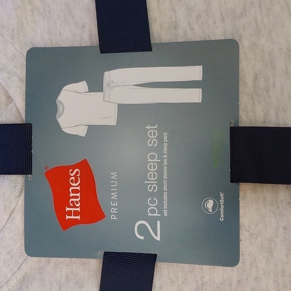 Men's Beer & Pretzel Food Print Pajama 2pc Set | Hanes | Small - Picture 2 of 10